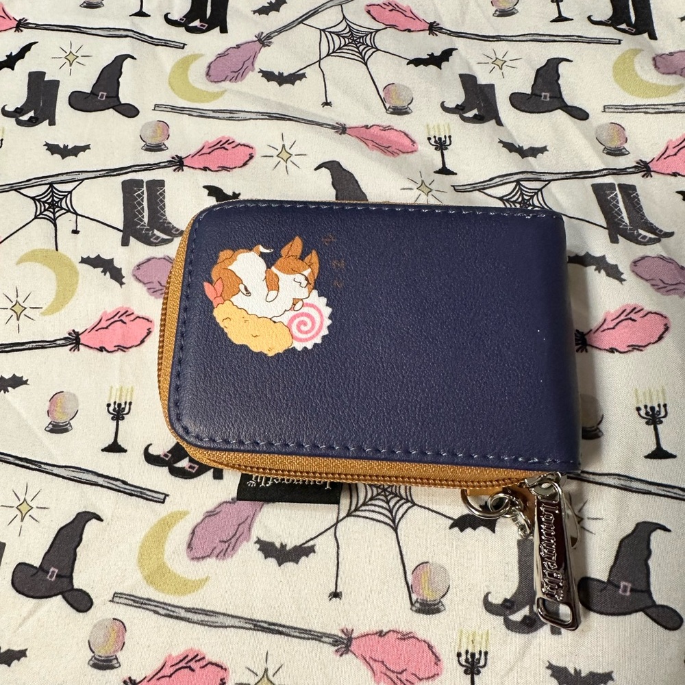 Loungefly Cute Corgi-in-Ramen Zip Card Holder Wallet - Picture 2 of 5